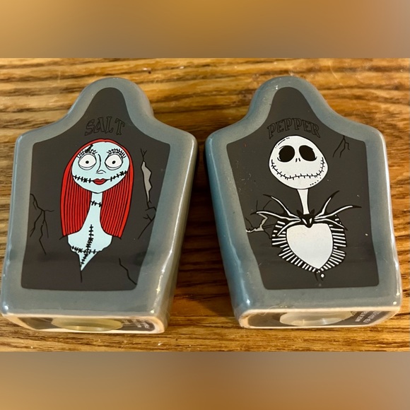 Disney Other - Disney The Nightmare Before Christmas Salt & Pepper Shakers - Headstone Shape